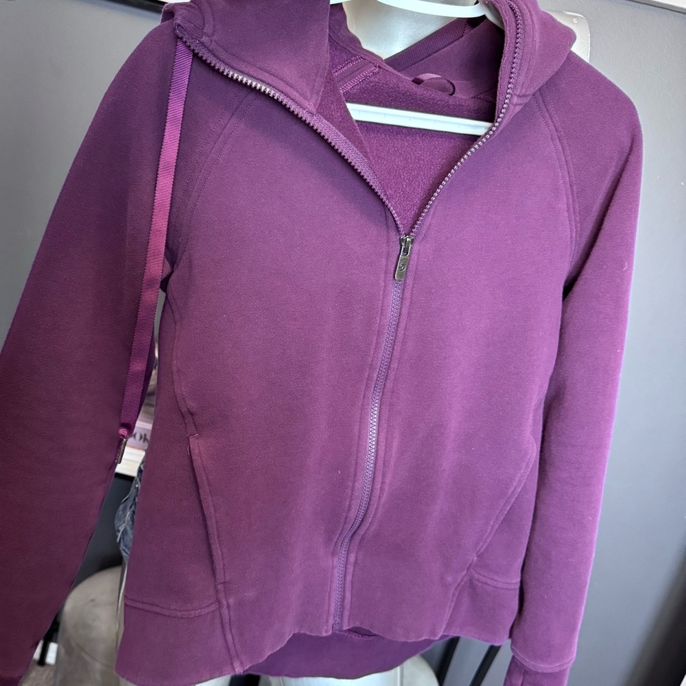 ❌SOLD❌ Lululemon Plum Purple Zip Hoodie - Picture 3 of 7